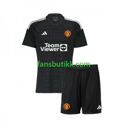 Fotballdrakt Manchester United Keeper Barn Tredjetrøye 2023-2024 Kortermet